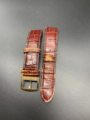 Doublé 18mm Citizen Eco-drive Buckle With Used 20mm Brown Citizen Leather Strap - Image 1 of 4