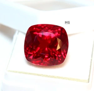 Beautiful Natural Burma Red Ruby 27.24 Ct Cushion Loose Gemstone GIE Certified - Picture 1 of 7