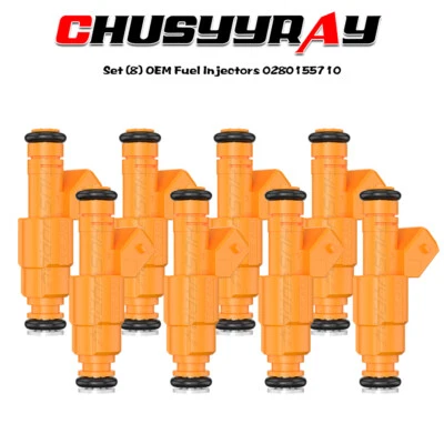 Juego (8) # Inyectores de combustible 0280155710 PARA 1994-1998 Lincoln Town Car 4,6 L V8 Foto 1 de 4