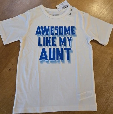 Children's Place Boys Shirt Awesome Like My Aunt NWT - Image 1 of 3