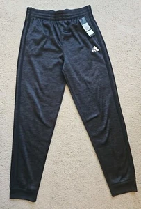 Adidas Boys Size XL Tricot Sweat Pants ~ Black ~ NWT - Picture 1 of 5