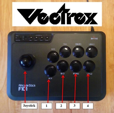 Mayflash Arcade Stick Modded Controller Joystick Control Panel for Vectrex Mod - Image 1 of 4