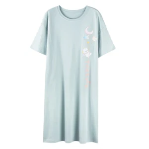 Cotton Pajamas Nightgown Sleepwear SleepShirt Sleep Dress Night Dress Nightshirt - Picture 1 of 8