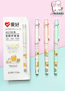 Rilakkuma - Flower Forest Gelschreiber Stift Original San-X Manga JAPAN NEU - Picture 1 of 2