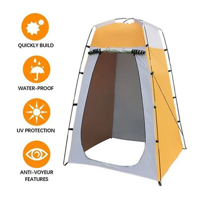 Pop Up Privacy Shower Tent Camp Toilet Rain Shelter Portable Outdoor Shower Tent - Image 1 of 4