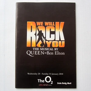 Queen 'We Will Rock You - The O2' 2010 Musical Theatre Souvenir Programme Book - Picture 1 of 5