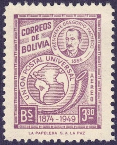 1950 Bolivia SC# C127 - Pacheco Type of Regular Issue - M-H - Picture 1 of 2
