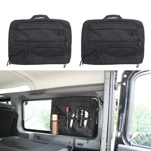 2Pcs Rear Triangular Window Glass Storage Bags For Land Rover Defender 2004-2018 - Foto 1 di 18