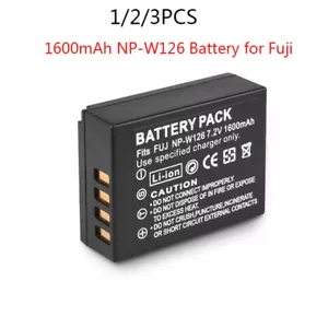 Batteria 1600mAh NP-W126 NP-W126S per Fuji XT20 XT3 XPro1 XT1 HS30EXR XE2 XA1 XA2 - Foto 1 di 10