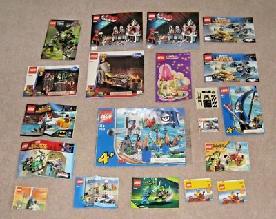 19 Lego Instruction Sets Booklets Pirates Lego Movie Toy Story Batman City More - Image 1 of 4