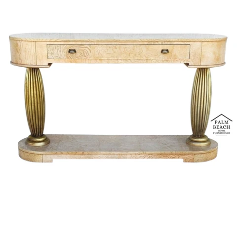 TV Console Sofa Table Burl by HENREDON Cover