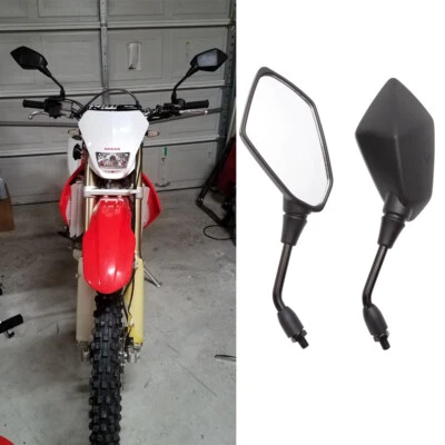 Espejos retrovisores todo terreno negros para motocicleta Honda CRF250X CRF230F CRF450X EE. UU. Foto 1 de 4