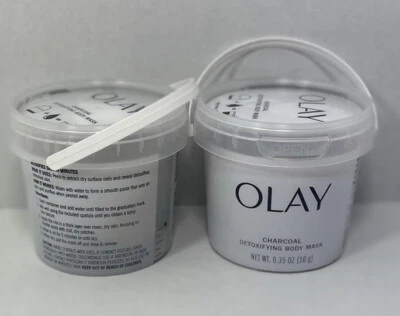 2x Olay Charcoal Detoxifying Body Mask, 0.35 oz Each 10g - Image 1 of 3