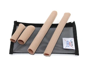 Toe & Finger protector tubes -cuttable fabric bunion sleeve, 2 toe tube & 2 caps - Picture 1 of 5