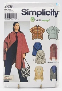 Poncho e impacchi modello Misses taglia unica semplicità 9335 - Foto 1 di 2