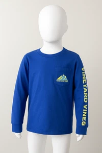 VINYARD VINES Kinder dunkelblau Langarm T-Shirt North Carolina Wal Gr. S 8-10 - Bild 1 von 7