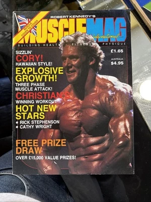 MuscleMag International Bodybuilding Magazine 80s Vintage Gym - Image 1 of 3