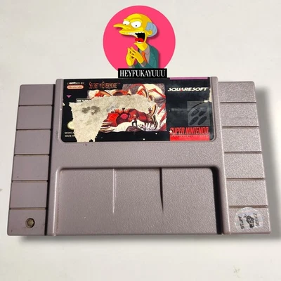 SNES Secret Of Evermore Authentic, SEE PHOTOS - TESTED - Image 1 of 4