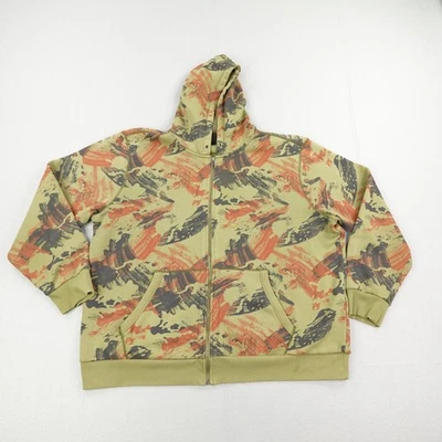 Harley Davidson Hoodie Men 2XL Green Brown Camo Milwaukee Motorcycles Sweatshirt - Image 1 of 4