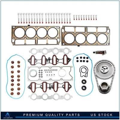 Kit de cadena de distribución para GMC Savana 1500 5,3 L 07 MLS Kit de pernos de cabeza Juego de juntas de cabeza Foto 1 de 4