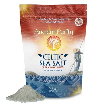 CELTIC SEA SALT 500g | Organic Unprocessed | Coarse 70+ Minerals | France Origin - Image 1 of 4