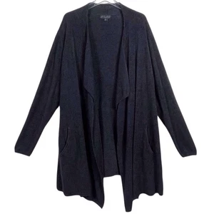 BAREFOOT DREAMS Cozychic Lite Island Wickel-Cardigan Pullover Plus 1X schwarz 903 gebraucht, in einwandfreiem Zustand - Bild 1 von 16