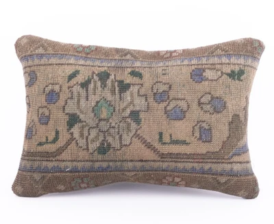 Jute Cushion Cover Home Deco Vintage Throw Case Square Kilim Pillow Handmade - Image 1 of 4