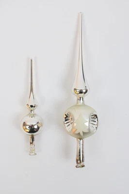 2 Christbaumspitzen Reflex Lauscha Glaskunst Weihnachstbaumschmuck (452-9 II2) - Bild 1 von 4