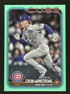 2024 Topps Update Series - Rookie Debut Pete Crow-Armstrong #US91 Aqua (RC) - Foto 1 di 2