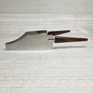 Vintage bachelite doppio manico cake torte dessert servitore taglierina fette acciaio inox USA - Foto 1 di 8