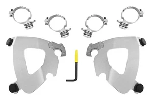 Memphis Shades MEK2033 Trigger-Lock Mount Kit for Gauntlet Fairing - Polished - Picture 1 of 3