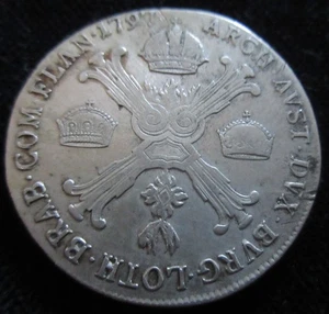 MDS PAÍSES BAJOS AUSTRIACOS 1/2 CORONA 1797 C "FRANZ II.", PLATA # - Imagen 1 de 2