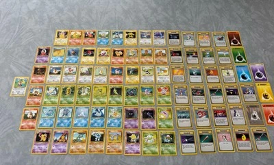 1999 Pokemon Cards Complete Base Unlimited Common & Uncommon 86 Card Set LP-MP - Image 1 of 4