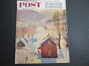 Saturday Evening Post Magazine December 22 1956 Disney: Birth of Snow White - Picture 1 of 3