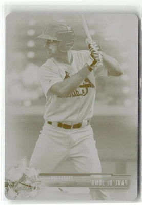Paul DeJong 2017 Bowman #BCP26 Yellow Printing Plate 1/1 - Image 1 of 2
