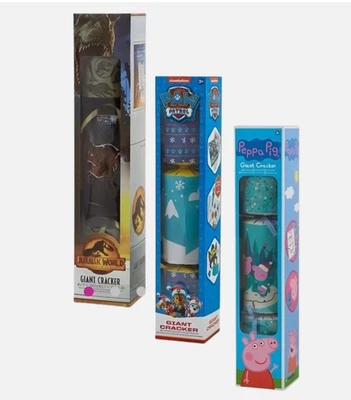 PEPPA PIG OR PAW PATROL OR JURASSIC PARK Christmas Cracker Giant Activities Paw Patrol OR Jurassic World Gift Xmas Eve