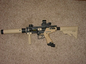 Cronus Tactical Paintball Gun with Feyachi RS-30 Scope and Side Light! - Picture 1 of 5