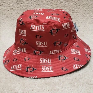 SDSU Aztecs Hat Cap Adult Red Black Bucket Floppy Fishing Reversible Mens  - Picture 1 of 8