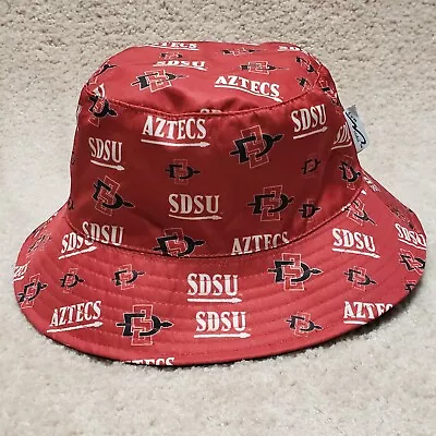 SDSU Aztecs Hat Cap Adult Red Black Bucket Floppy Fishing Reversible Mens  - Image 1 of 4