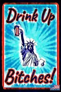 ¡BITCHES PARA BEBER! ¡SIGNO DE METAL 8X12 HECHO EN EE. UU.! MAN CAVE OFFICE BAR GARAJE HUMOR - Imagen 1 de 1