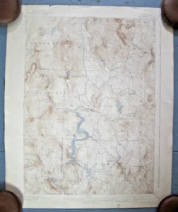 Antike Original USGS Topographie Karte Vermont Wilmington Blattausgabe Mai 1899 - Bild 1 von 8