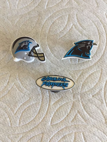 CAROLINA PANTHER JIBBITZ CAROLINA PANTHER SHOE CHARMS NFL JIBBITZ PANTHERS CHARM Cover