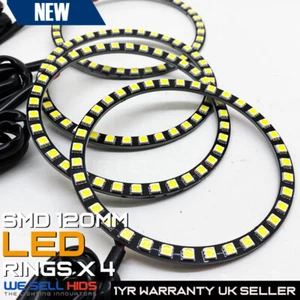 4 x Faro LED SMD ANILLOS DRL 120MM 36 SMD RR Sport Retrofit Stock Reino Unido - Imagen 1 de 9