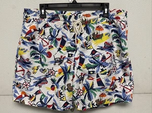 Polo Ralph Lauren Mens Large Slim Bear Sailing Beach 4-1/4” Swim Trunk Shorts - Picture 1 of 16