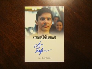 Star Trek Strange New Worlds Season 1 One SNW IAN RAYBURN Full Bleed Autograph