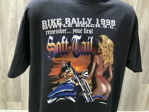 Myrtle Beach Spring Bike Rally 1998 Men's Size Large Cotton Tee T-shirt - Picture 1 of 7