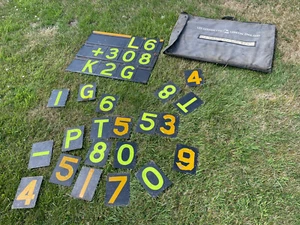 Les Leston 1960s Pit Signaling Lap Board Goodwood HSCC Historic Racing Man Cave - Picture 1 of 16