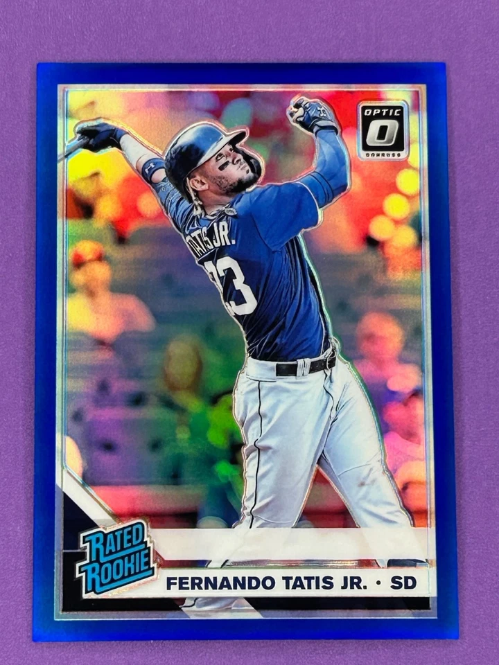 Fernando Tatis Jr. 2019 Donruss Optic/75 Blue Prizm #84 Rookie San Diego RC Foto 1 de 3