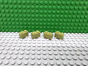Lego 4 olivgrüne 1x2 Steine Block NEU - Bild 1 von 1