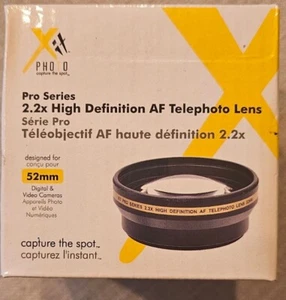 New Xit Pro Series 2.2x High Definition AF Telephoto Lens 52 MM Sealed - Picture 1 of 6